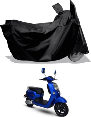 Amexride Two Wheeler Cover for Okinawa(Lite, Black)