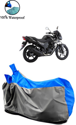 Autofly Waterproof Two Wheeler Cover for Yamaha(SZ-RR, Grey, Blue)