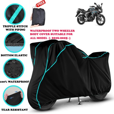 AutoGalaxy Waterproof Two Wheeler Cover for Yamaha(Fazer, Black)