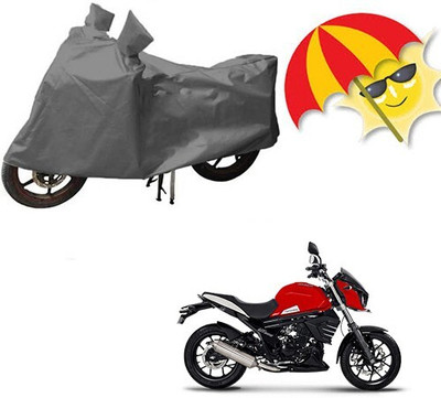 DeepShakshi AUTOMOTIVE Waterproof Two Wheeler Cover for Mahindra(Pantero, Grey)