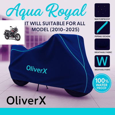 OliverX Waterproof Two Wheeler Cover for Bajaj(Pulsar 150, Blue, Red)