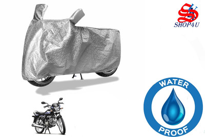 SHOP4U Waterproof Two Wheeler Cover for Hero(MotoCorp Super Splendor, Silver)