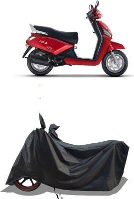 KEDIT Two Wheeler Cover for Mahindra(Gusto, Black)