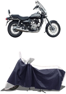 SUGASHRI Waterproof Two Wheeler Cover for Bajaj(Avenger 220 DTS-i, White, Blue)