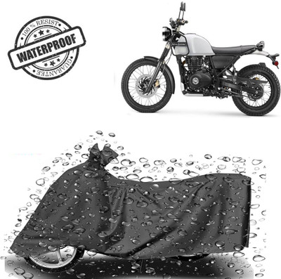 ROYAL AUTO MART Waterproof Two Wheeler Cover for Royal Enfield(Grey)