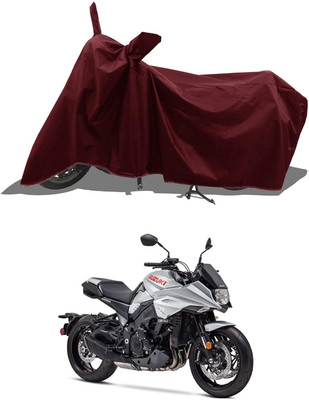 KEDIT Two Wheeler Cover for Suzuki(Katana, Maroon)