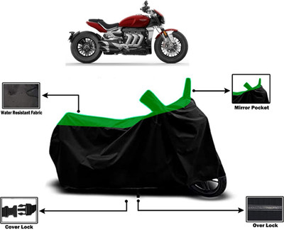 Amexride Two Wheeler Cover for Triumph(Rocket III, Green)