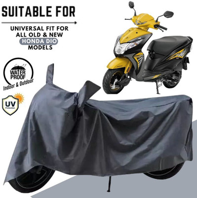 MADAFIYA Waterproof Two Wheeler Cover for Honda(Dio, Grey)