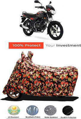 Amexride Two Wheeler Cover for Bajaj(Discover 125 DTS-i, Multicolor)