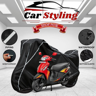 Car Styling Waterproof Two Wheeler Cover for Hero(Pleasure, Black, Yellow)