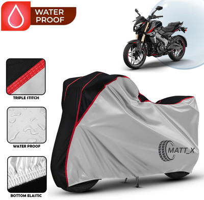 MATT_X Waterproof Two Wheeler Cover for Bajaj(Pulsar N160, Multicolor, Silver, Black)