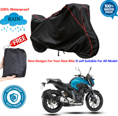 AutoGalaxy Waterproof Two Wheeler Cover for Yamaha(FZ 25 BS6, Black)