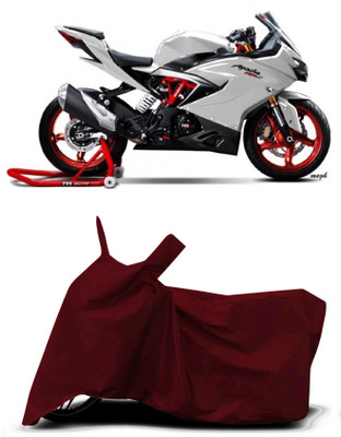 VESMEI Two Wheeler Cover for TVS(Apache RTR 310 BS6, Red)