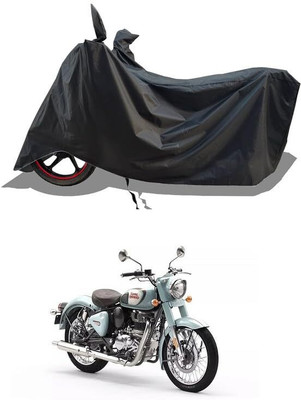 KEDIT Two Wheeler Cover for Royal Enfield(Classic 350, Black)