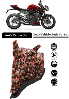 Amexride Two Wheeler Cover for Triumph(Street Triple RS BS6, Multicolor)