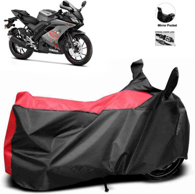 ma collections Waterproof Two Wheeler Cover for Yamaha(R15 s, Red, Black)