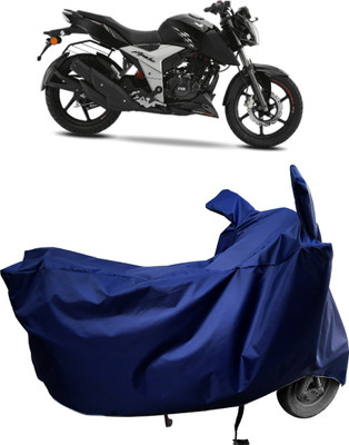 Amexride Two Wheeler Cover for TVS(Apache RTR 160 4V, Blue)