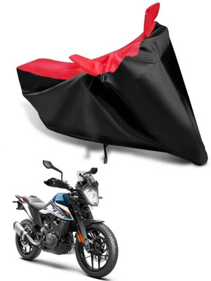 KEDIT Two Wheeler Cover for KTM(250 Duke BS6, Red, Black)