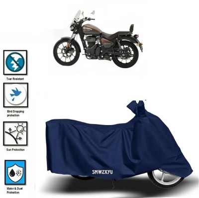 smwzxyu Waterproof Two Wheeler Cover for Royal Enfield(Meteor 350, Blue)