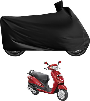 Auto Hub Waterproof Two Wheeler Cover for Hero(Duet, Black)