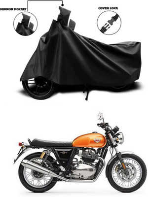 KEDIT Two Wheeler Cover for Royal Enfield(Interceptor 650, Black)