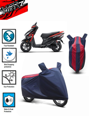 J S R Waterproof Two Wheeler Cover for Honda(Grazia, Blue, Red)