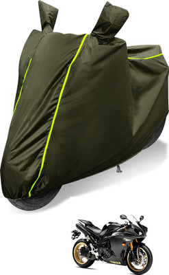 Auto Hub Waterproof Two Wheeler Cover for Yamaha(R15 s, Green)