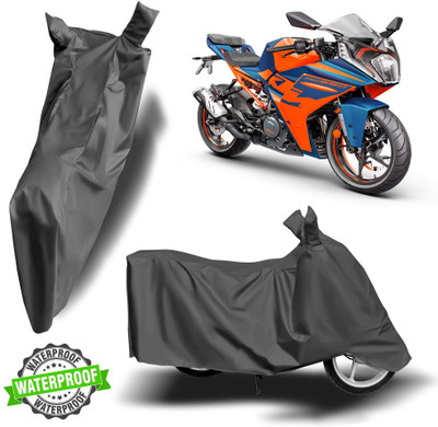 NG Auto Front Waterproof Two Wheeler Cover for KTM(RC 390, Grey)