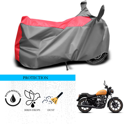 ANTHUB Waterproof Two Wheeler Cover for Royal Enfield(Thunderbird 350, Grey, Red)