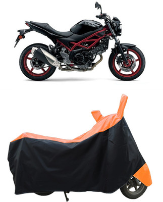 Coxtor Waterproof Two Wheeler Cover for Suzuki(SV650 BS6, Orange)