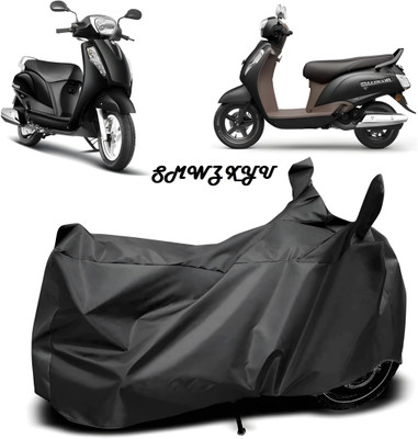 smwzxyu Waterproof Two Wheeler Cover for Aprilia(SR 125, Black, Red)