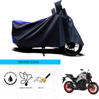 ANTHUB Waterproof Two Wheeler Cover for Yamaha(MT-03, Black, Blue)
