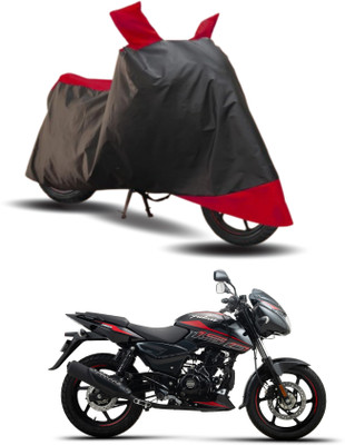 KEDIT Two Wheeler Cover for Bajaj(Pulsar 150 DTS-i, Red, Black)