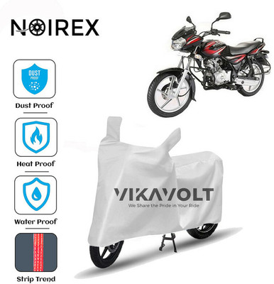 NOIREX Waterproof Two Wheeler Cover for Bajaj(Discover 100 DTS-i, Silver)