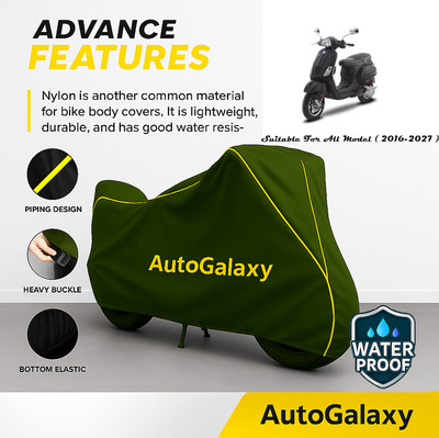 AutoGalaxy Waterproof Two Wheeler Cover for Vespa(SXL 125 BS6, Green)