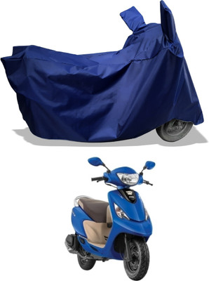 Amexride Two Wheeler Cover for TVS(Scooty Zest 110 BS6, Blue)