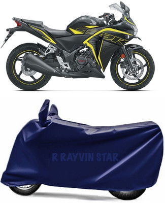 R Rayvin Star Two Wheeler Cover for Honda(CBR 250R, Blue)