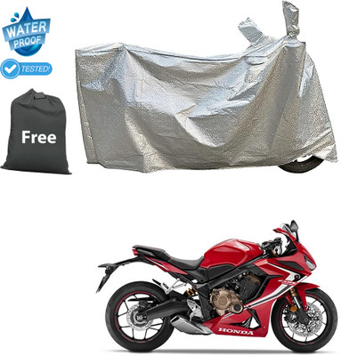 PAGORA Waterproof Two Wheeler Cover for Honda(CBR650R, Silver)