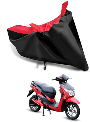 KEDIT Two Wheeler Cover for Hero(Electric Dash BS6, Red, Black)