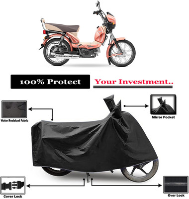 Amexride Two Wheeler Cover for TVS(XL 100 Comfort, Black)