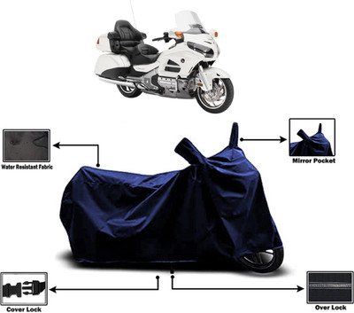 Amexride Two Wheeler Cover for Honda(Gold Wing GL1800, Blue)