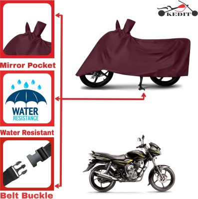 KEDIT Two Wheeler Cover for Universal For Bike(Discover 135, Maroon)