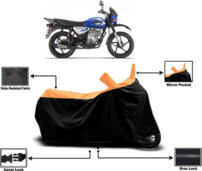 Amexride Two Wheeler Cover for Bajaj(Boxer AT, Orange)