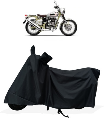 Tricway Two Wheeler Cover for Royal Enfield(Bullet Trials 500, Black)