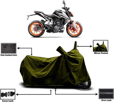 Amexride Two Wheeler Cover for KTM(200 Duke BS6, Green)