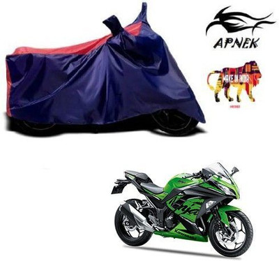 DeepShakshi AUTOMOTIVE Waterproof Two Wheeler Cover for Kawasaki(Ninja 300, Blue, Red)