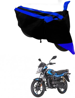 Furious3D Two Wheeler Cover for Bajaj(Platina 110 H-Gear, Blue, Black)