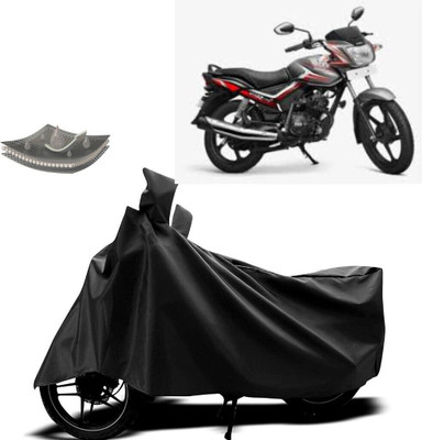 DeepShakshi AUTOMOTIVE Waterproof Two Wheeler Cover for TVS(Star City Plus, Black)