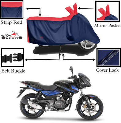 KEDIT Two Wheeler Cover for Bajaj(Pulsar 150, Red, Blue)