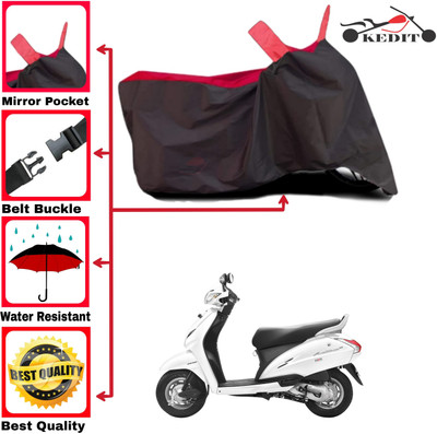 AASHTIK MART Two Wheeler Cover for Honda(Activa 3G, Red, Black)